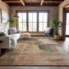 Piper Looms Mayfield Modern AMF1068 Terracotta Machine Washable Area Rug Lifestyle Image Feature