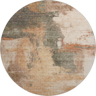 Piper Looms Mayfield Modern AMF1068 Terracotta Machine Washable Area Rug Round Main Image
