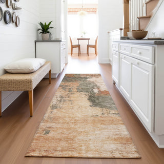 Piper Looms Mayfield Modern AMF1068 Terracotta Machine Washable Area Rug Runner Lifestyle Image Feature