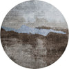 Piper Looms Mayfield Modern AMF1069 Chocolate Machine Washable Area Rug Round Main Image