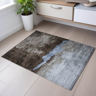 Piper Looms Mayfield Modern AMF1069 Chocolate Machine Washable Area Rug Scatter Lifestyle Image Feature