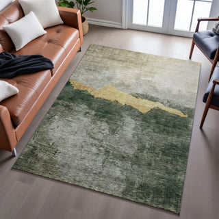 Piper Looms Mayfield Modern AMF1069 Fern Machine Washable Area Rug Lifestyle Image Feature
