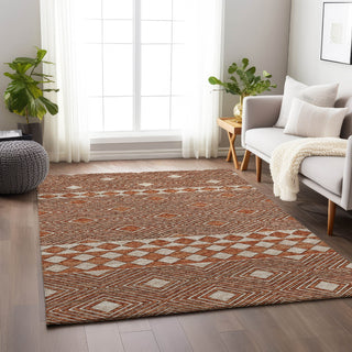 Piper Looms Mayfield Cultural Diamond AMF107 Canyon Machine Washable Area Rug Lifestyle Image Feature