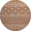 Piper Looms Mayfield Cultural Diamond AMF107 Canyon Machine Washable Area Rug Round Main Image