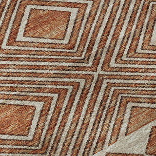 Piper Looms Mayfield Cultural Diamond AMF107 Canyon Machine Washable Area Rug Swatch Image