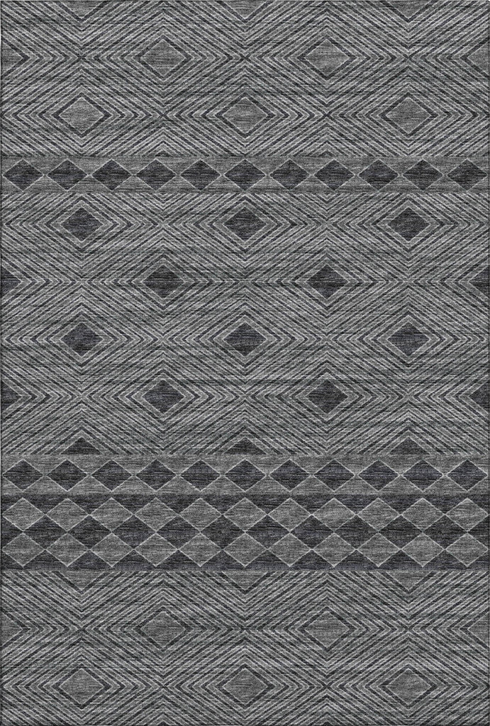 Piper Looms Mayfield Cultural Diamond AMF107 Gray Machine Washable Area Rug main image