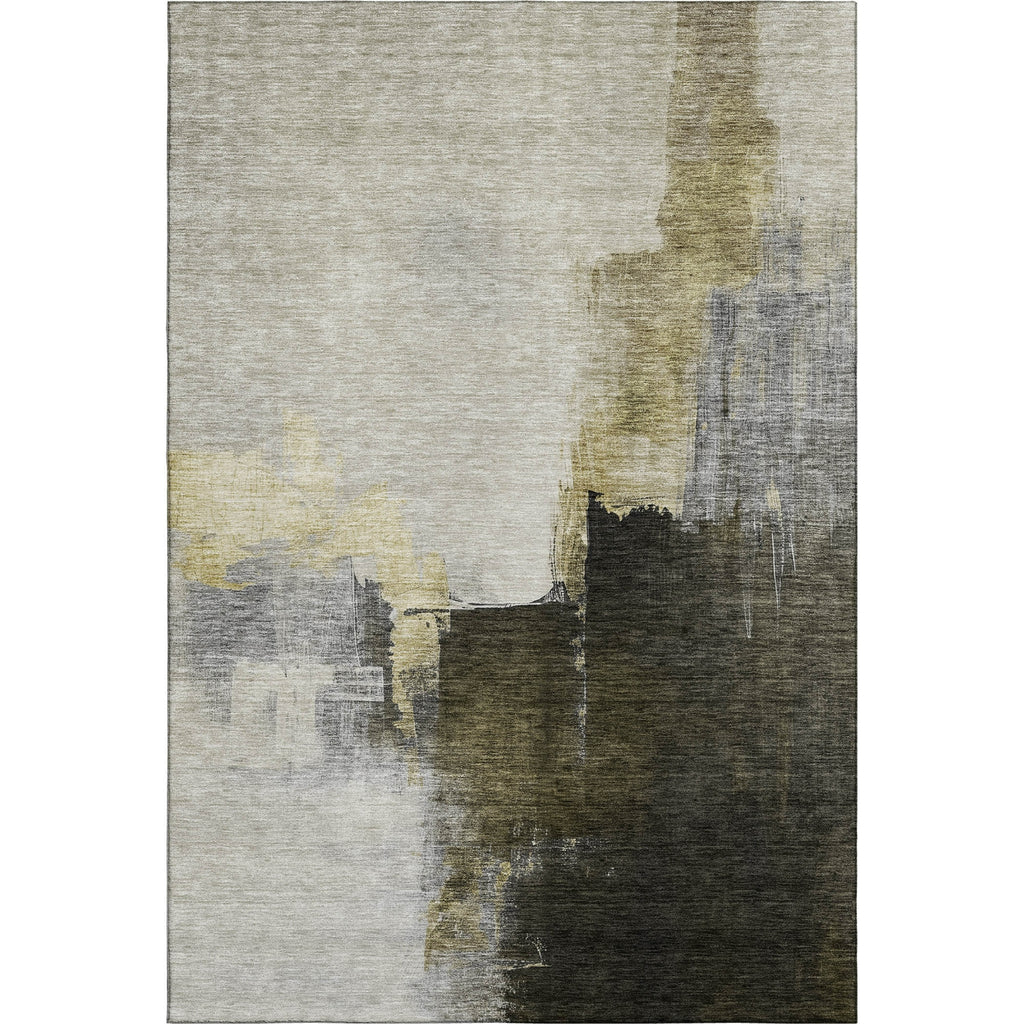 Piper Looms Mayfield Abstract AMF1071 Khaki Machine Washable Area Rug main image