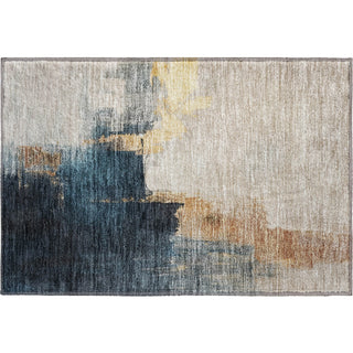 Piper Looms Mayfield Abstract AMF1071 Taupe Machine Washable Area Rug Scatter Main Image