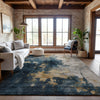Piper Looms Mayfield Abstract AMF1072 Blue Machine Washable Area Rug Lifestyle Image Feature