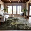 Piper Looms Mayfield Abstract AMF1072 Brown Machine Washable Area Rug Lifestyle Image Feature