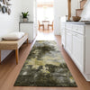 Piper Looms Mayfield Abstract AMF1072 Brown Machine Washable Area Rug Runner Lifestyle Image Feature