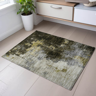 Piper Looms Mayfield Abstract AMF1072 Brown Machine Washable Area Rug Scatter Lifestyle Image Feature