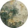 Piper Looms Mayfield Abstract AMF1072 Fern Machine Washable Area Rug Round Main Image