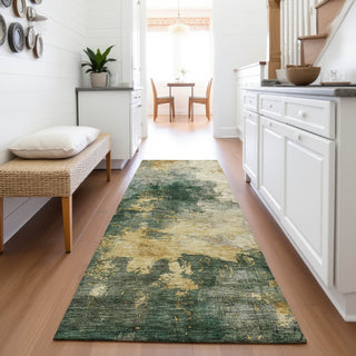 Piper Looms Mayfield Abstract AMF1072 Fern Machine Washable Area Rug Runner Lifestyle Image Feature