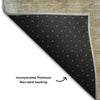 Piper Looms Mayfield Abstract AMF1073 Aloe Machine Washable Area Rug Backing Image