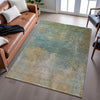 Piper Looms Mayfield Abstract AMF1073 Aloe Machine Washable Area Rug Lifestyle Image Feature