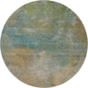 Piper Looms Mayfield Abstract AMF1073 Aloe Machine Washable Area Rug Round Main Image