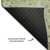 Piper Looms Mayfield Circles AMF1074 Aloe Machine Washable Area Rug Backing Image