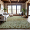 Piper Looms Mayfield Circles AMF1074 Aloe Machine Washable Area Rug Lifestyle Image Feature