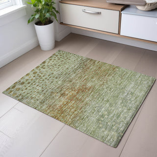 Piper Looms Mayfield Circles AMF1074 Aloe Machine Washable Area Rug Scatter Lifestyle Image Feature