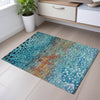 Piper Looms Mayfield Circles AMF1074 Blue Machine Washable Area Rug Scatter Lifestyle Image Feature