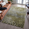 Piper Looms Mayfield Circles AMF1074 Brown Machine Washable Area Rug Lifestyle Image Feature