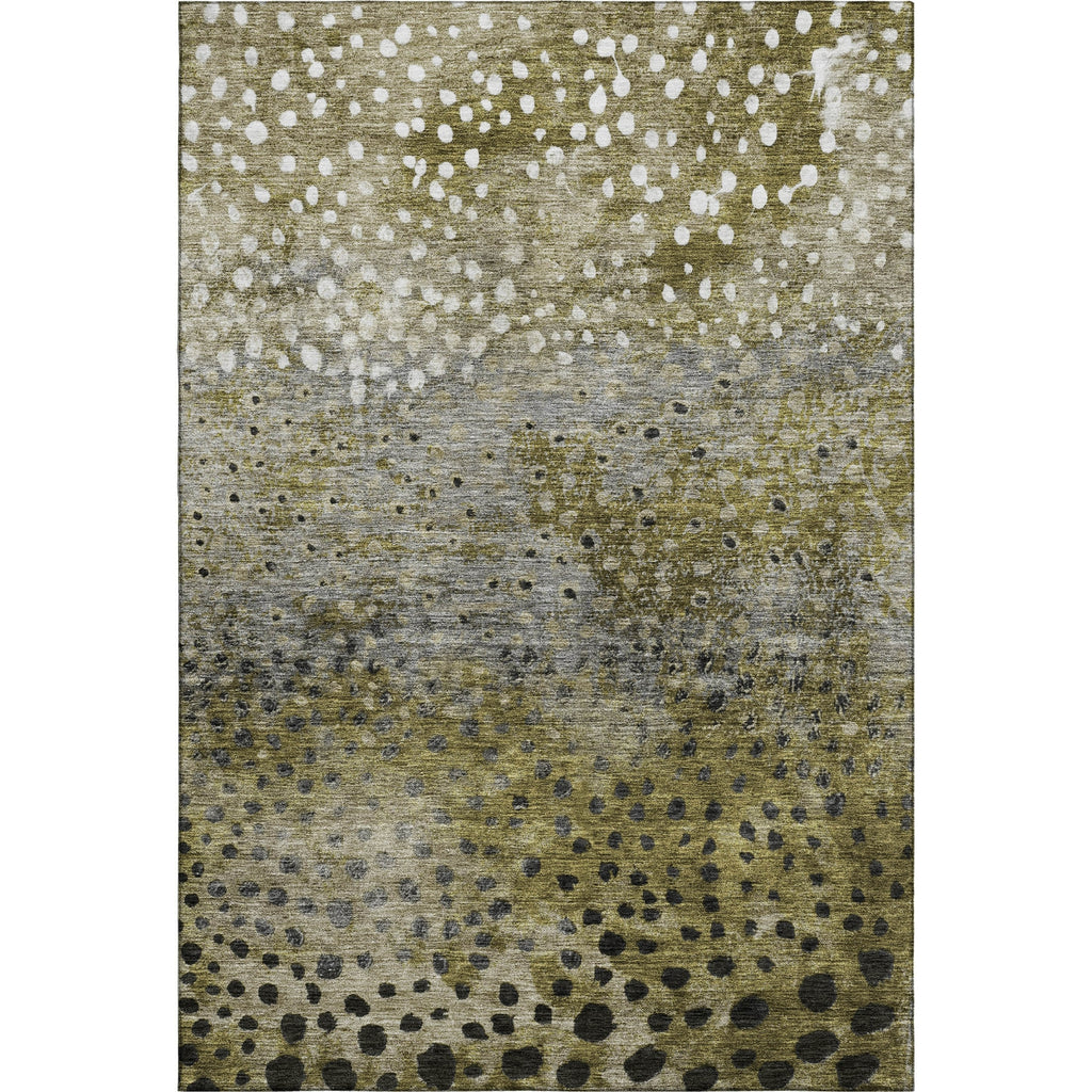 Piper Looms Mayfield Circles AMF1074 Brown Machine Washable Area Rug main image