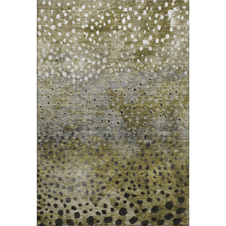 Piper Looms Mayfield Circles AMF1074 Brown Machine Washable Area Rug main image