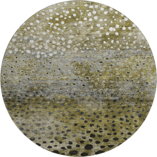 Piper Looms Mayfield Circles AMF1074 Brown Machine Washable Area Rug Round Main Image