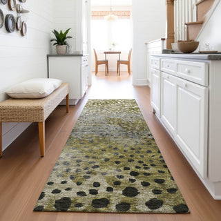 Piper Looms Mayfield Circles AMF1074 Brown Machine Washable Area Rug Runner Lifestyle Image Feature