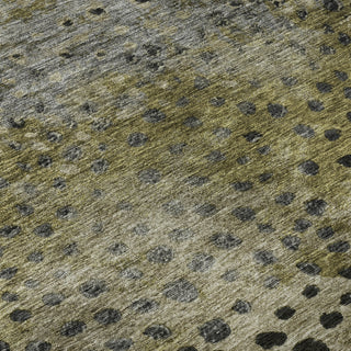 Piper Looms Mayfield Circles AMF1074 Brown Machine Washable Area Rug Swatch Image