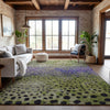 Piper Looms Mayfield Circles AMF1074 Green Machine Washable Area Rug Lifestyle Image Feature