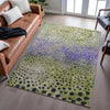 Piper Looms Mayfield Circles AMF1074 Green Machine Washable Area Rug Lifestyle Image Feature