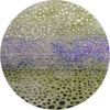 Piper Looms Mayfield Circles AMF1074 Green Machine Washable Area Rug Round Main Image