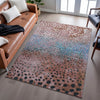 Piper Looms Mayfield Circles AMF1074 Paprika Machine Washable Area Rug Lifestyle Image Feature