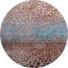 Piper Looms Mayfield Circles AMF1074 Paprika Machine Washable Area Rug Round Main Image
