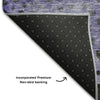 Piper Looms Mayfield Circles AMF1074 Purple Machine Washable Area Rug Backing Image