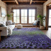 Piper Looms Mayfield Circles AMF1074 Purple Machine Washable Area Rug Lifestyle Image Feature