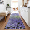 Piper Looms Mayfield Circles AMF1074 Purple Machine Washable Area Rug Runner Lifestyle Image Feature