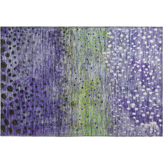 Piper Looms Mayfield Circles AMF1074 Purple Machine Washable Area Rug Scatter Main Image