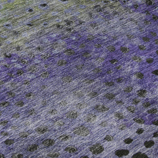 Piper Looms Mayfield Circles AMF1074 Purple Machine Washable Area Rug Swatch Image