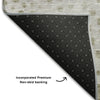 Piper Looms Mayfield Circles AMF1074 Taupe Machine Washable Area Rug Backing Image