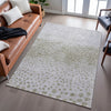 Piper Looms Mayfield Circles AMF1074 Taupe Machine Washable Area Rug Lifestyle Image Feature