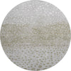 Piper Looms Mayfield Circles AMF1074 Taupe Machine Washable Area Rug Round Main Image
