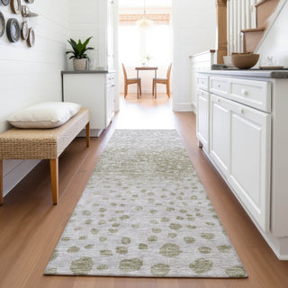 Piper Looms Mayfield Circles AMF1074 Taupe Machine Washable Area Rug Runner Lifestyle Image Feature
