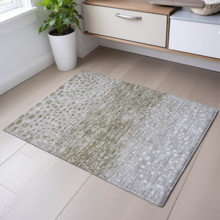 Piper Looms Mayfield Circles AMF1074 Taupe Machine Washable Area Rug Scatter Lifestyle Image Feature