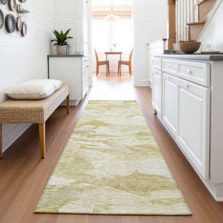 Piper Looms Mayfield Abstract AMF1075 Beige Machine Washable Area Rug Runner Lifestyle Image Feature