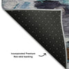 Piper Looms Mayfield Abstract AMF1075 Blue Machine Washable Area Rug Backing Image
