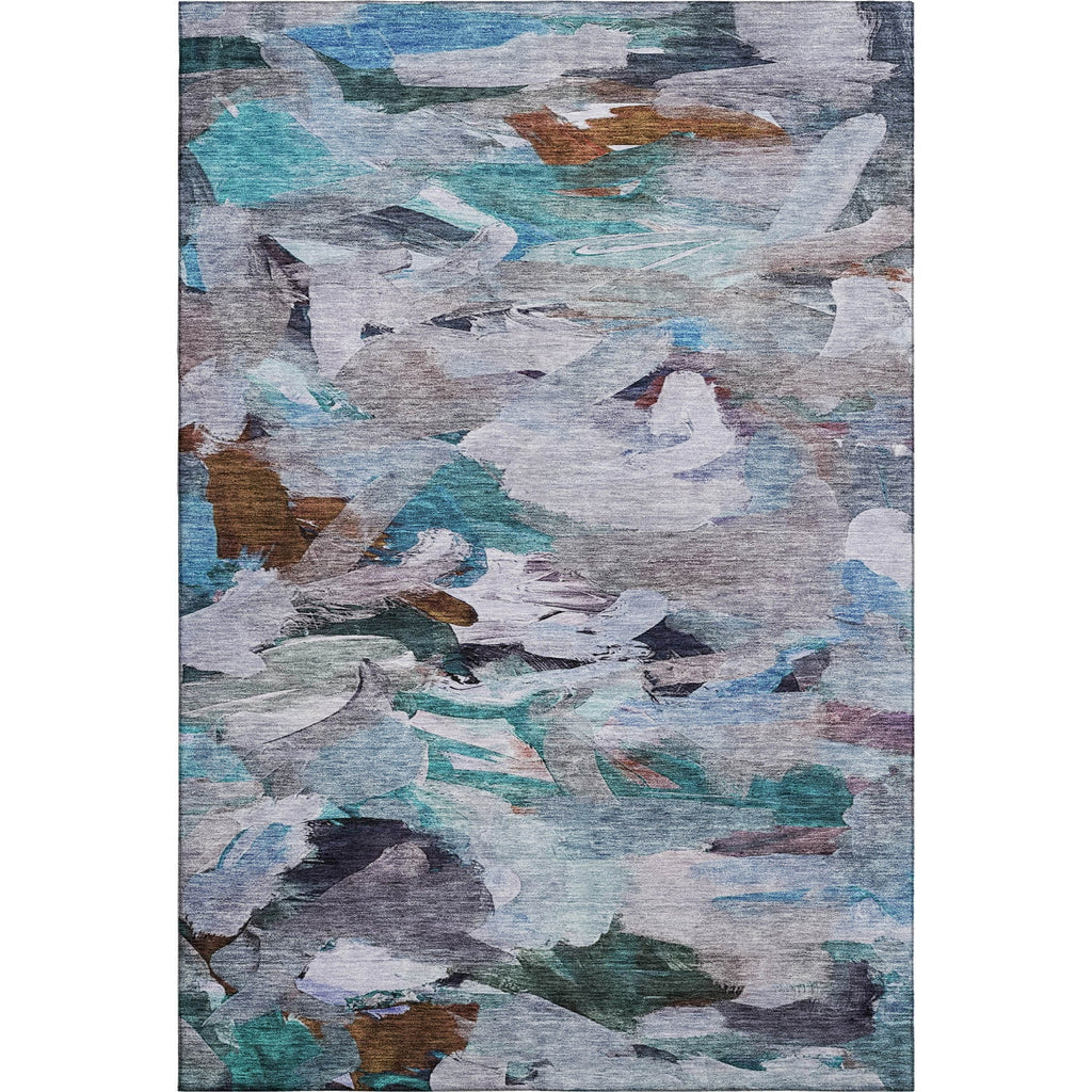 Piper Looms Mayfield Abstract AMF1075 Blue Machine Washable Area Rug main image