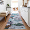 Piper Looms Mayfield Abstract AMF1075 Blue Machine Washable Area Rug Runner Lifestyle Image Feature